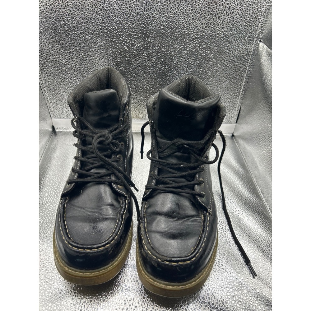 Lugz Mens Black Moc Toe Mid Top Boots MROAHSV 0070 Size 11 US 45 EUR